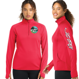 USO25/SportTek Women SportWick Stretch QTR Zip Pullover/LST850