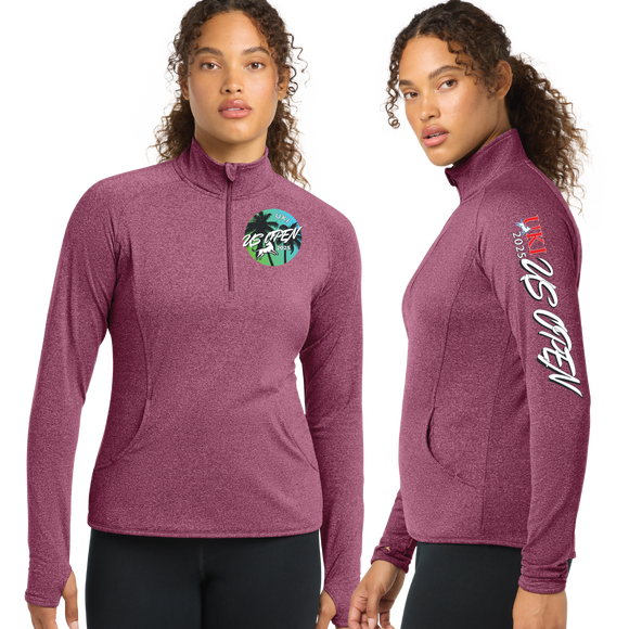 USO25/SportTek Women SportWick Stretch QTR Zip Pullover/LST850 USO25/SportTek Women SportWick Stretch QTR Zip Pullover/LST850
