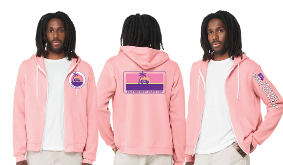 WCC25/Bella Canvas mid weight Full zip hoodie/3739