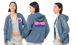 WCC25/Bella Canvas mid weight Full zip hoodie/3739