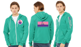 WCC25/Bella Canvas mid weight Full zip hoodie/3739
