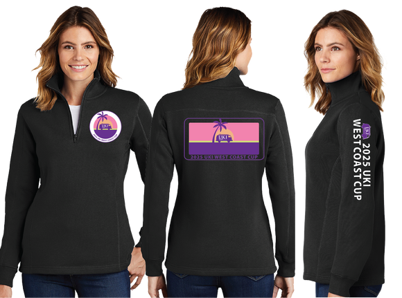 WCC25/Ladies 9oz Quarter Zip Sweatshirt/LST253/