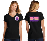 WCC25/Port  n Company Women's TriBlend V Neck Tee/LPC330V