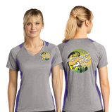 WCO24/Sport Tek Ladies Heather Colorblock Contender VNeck Tee/LST361