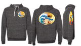 WCO25/JERZEES Snow Heather French Terry Raglan Hooded Sweatshirt/90MR