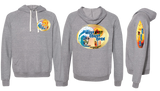 WCO25/JERZEES Snow Heather French Terry Raglan Hooded Sweatshirt/90MR