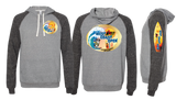WCO25/JERZEES Snow Heather French Terry Raglan Hooded Sweatshirt/90MR