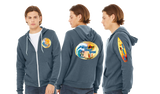 WCO25/Bella Canvas mid weight Full zip hoodie/3739