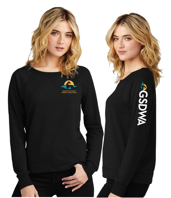 WHIP/Women Featherweight French Terry Long Sleeve Crewneck/DT672