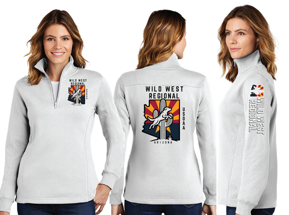 WWR25/Ladies 9oz Quarter Zip Sweatshirt/LST253/