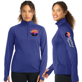 WWR26/SportTek Women SportWick Stretch QTR Zip Pullover/LST850