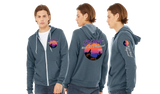 WWR26/Bella Canvas mid weight Full zip hoodie/3739
